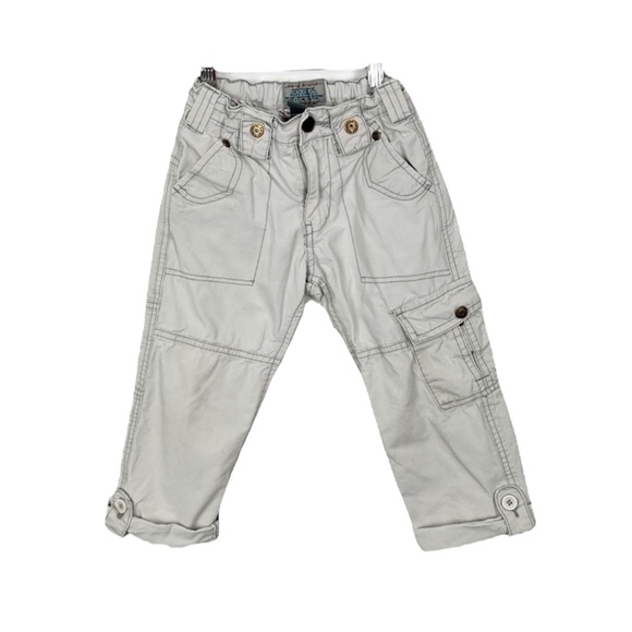 Zara Kids Light Tan Khaki Cargo Pants 3 - 4 Years Old Za-k Brand -flaw-